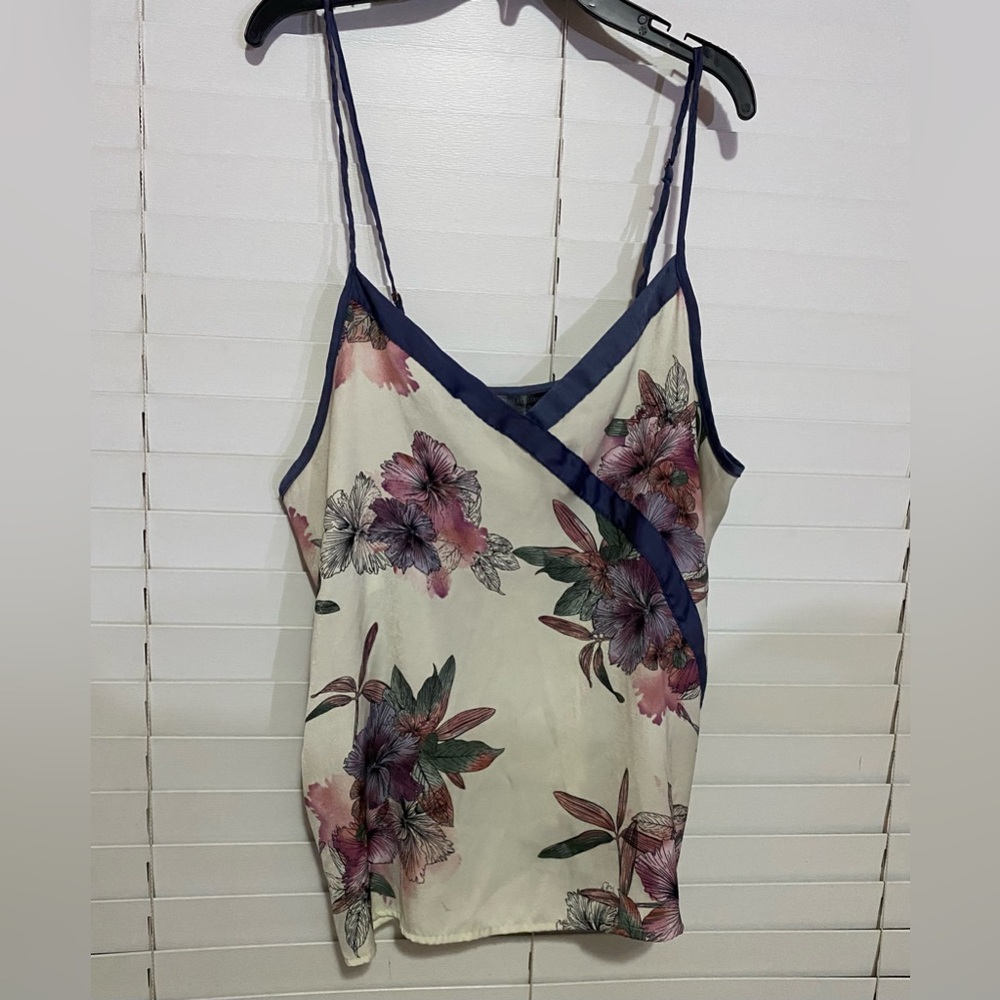 Secret Possessions White Multicolor Floral Cami